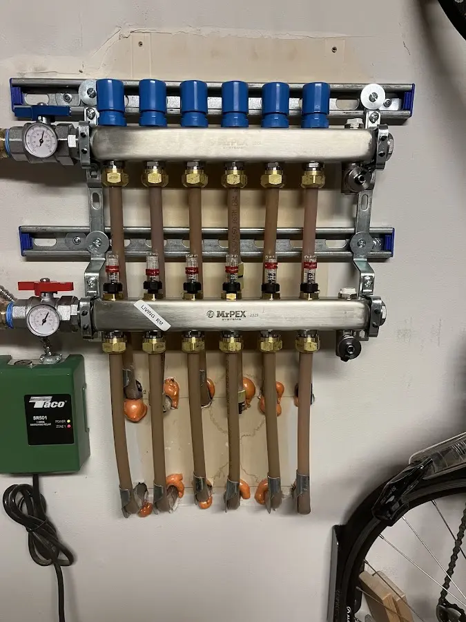 Plumber performing Gas Line Installation at a residential property in Connell